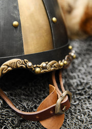 Casco Vikingo Cola de Caballo