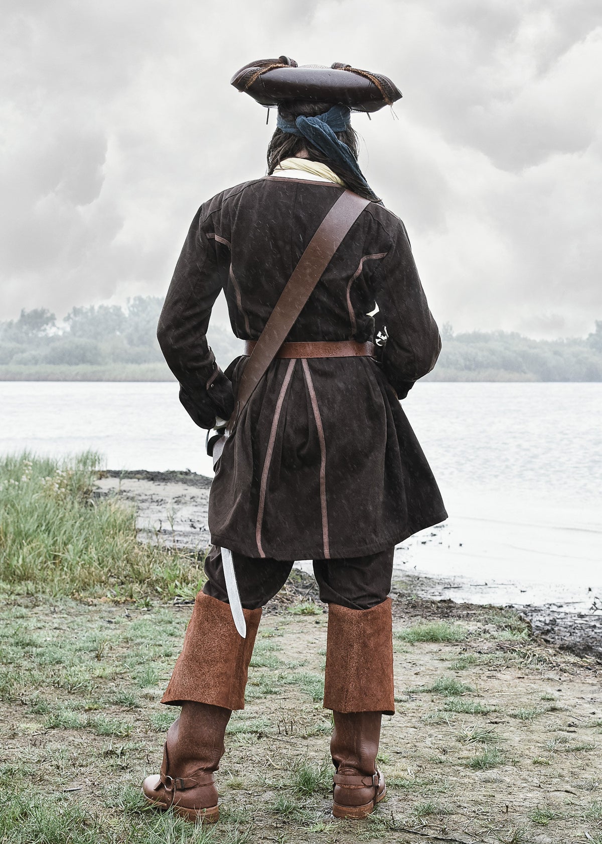 Chaqueta Pirata Barbanegra marrón
