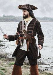 Chaqueta Pirata Barbanegra marrón