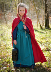 Capa medieval para niños modelo Paul, color rojo