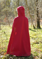 Capa medieval para niños modelo Paul, color rojo