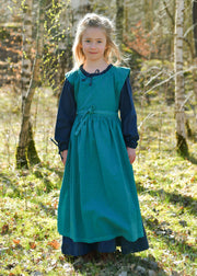 Vestido medieval para niñas modelo Lilou, color azul