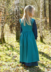 Vestido medieval para niñas modelo Lilou, color azul