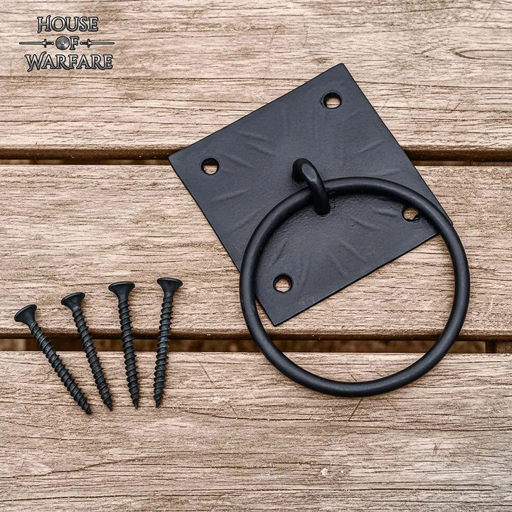 Tirador medieval en hierro forjado para cajones