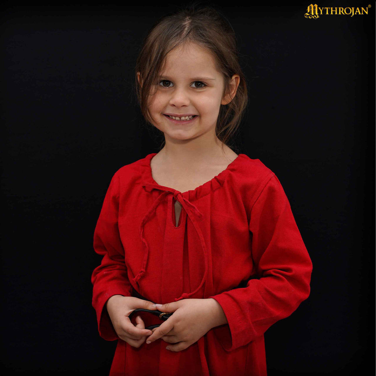 Vestido Medieval Infantil Rojo para LARP