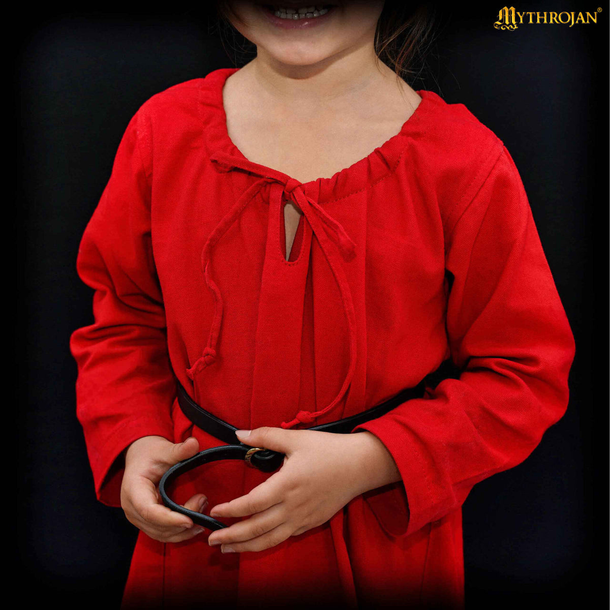 Vestido Medieval Infantil Rojo para LARP