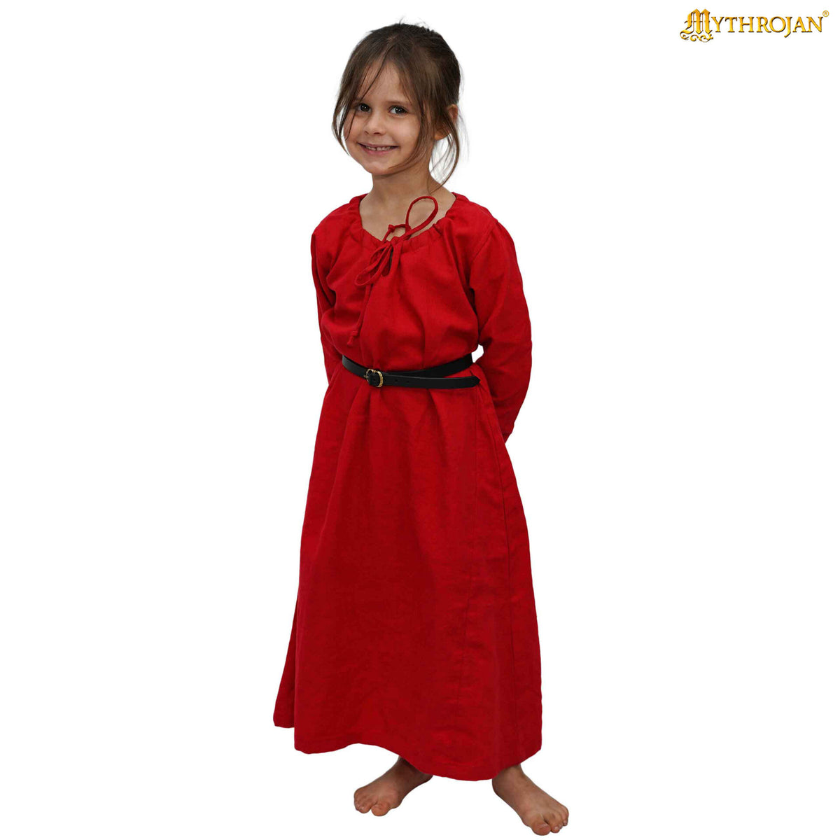 Vestido Medieval Infantil Rojo para LARP