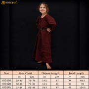 Vestido Medieval Infantil Marrón para LARP