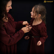 Vestido Medieval Infantil Marrón para LARP