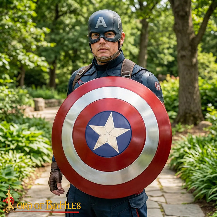 Escudo Capitán América clásico de Metal para Cosplay