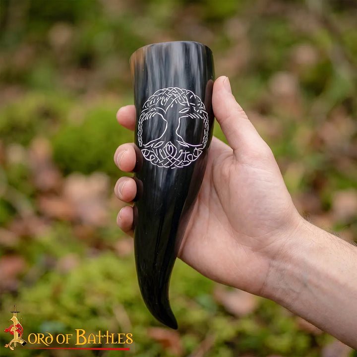 Cuerno Vikingo Yggdrasil Árbol de la Vida 450ml