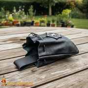 Bolso limosnera Pirata Cinturón Cuero negro