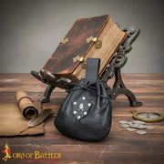 Bolso limosnera Pirata Cinturón Cuero negro