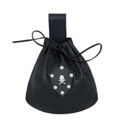Bolso limosnera Pirata Cinturón Cuero negro