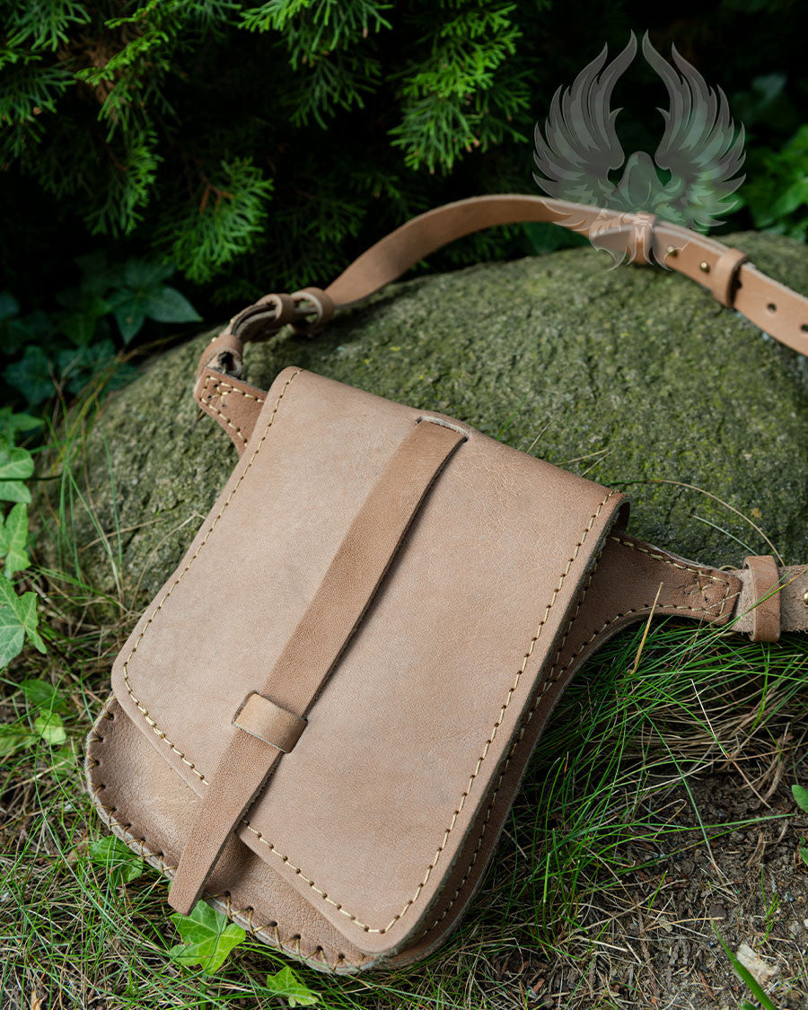 Riñonera Medieval Louis, en Piel