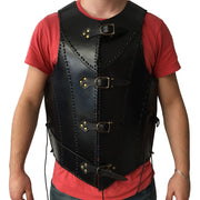 Armadura medieval cuero negro