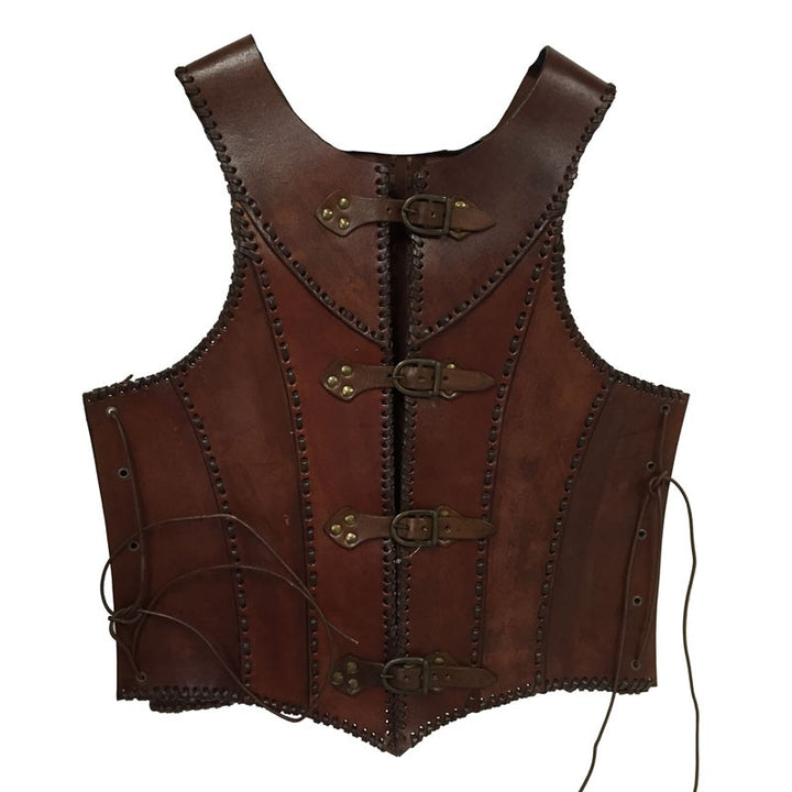 Armadura medieval cuero marrón