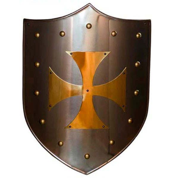 Escudo Cruz Templaria latonado
