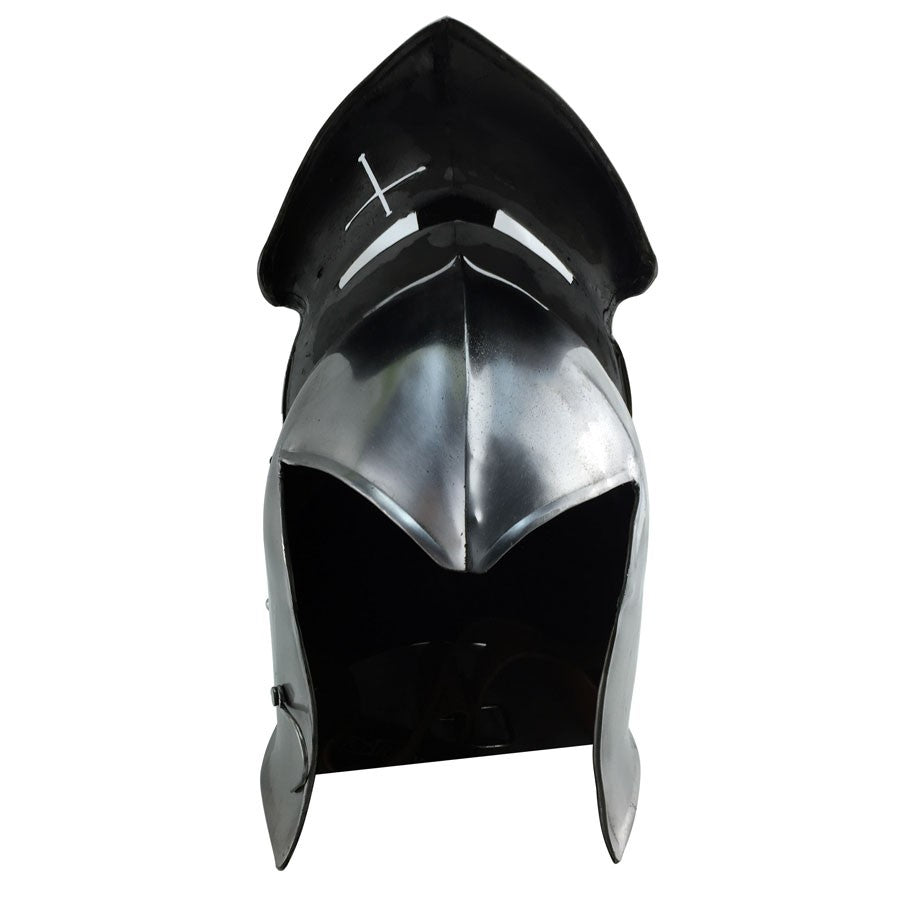 Bacinete medieval con visor