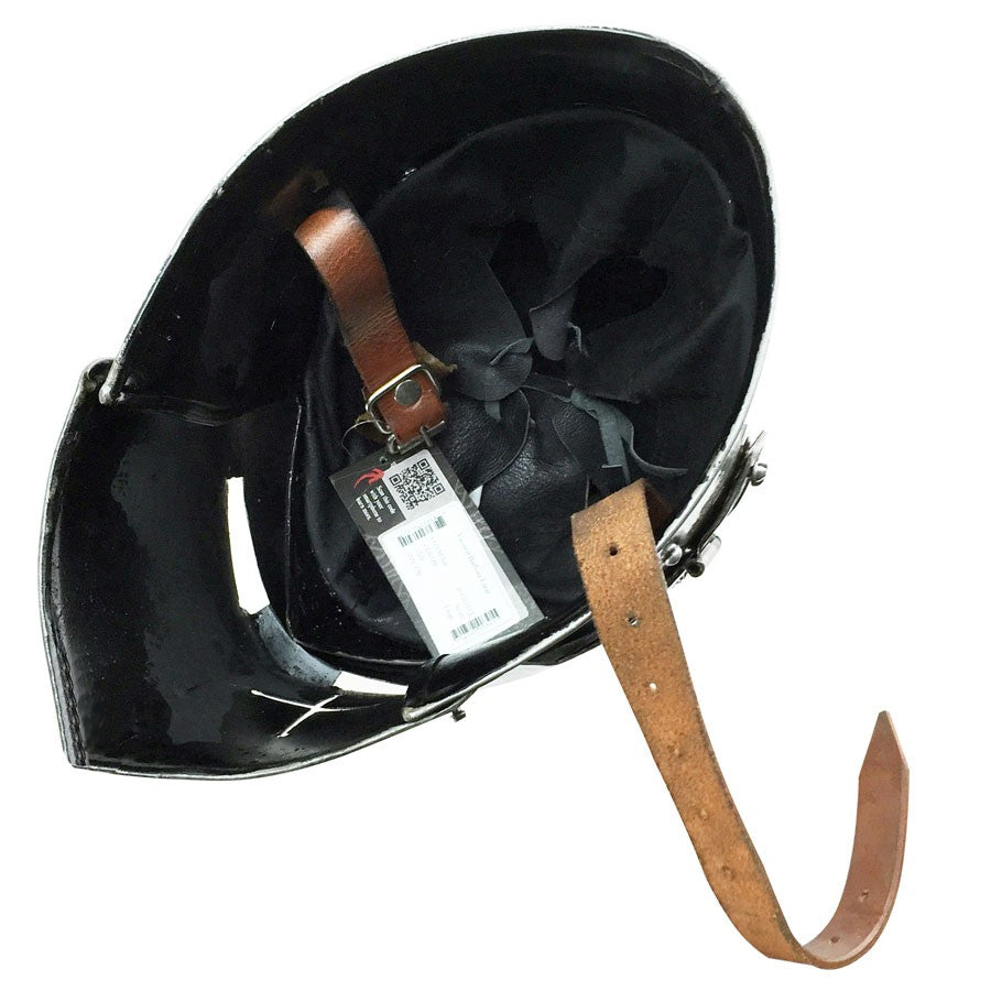Bacinete medieval con visor