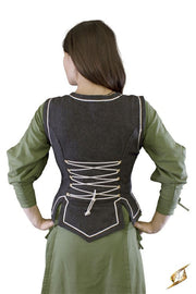Chaleco medieval mujer cordones