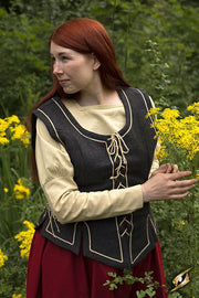 Chaleco medieval mujer cordones