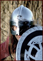 Casco vikingo con antifaz