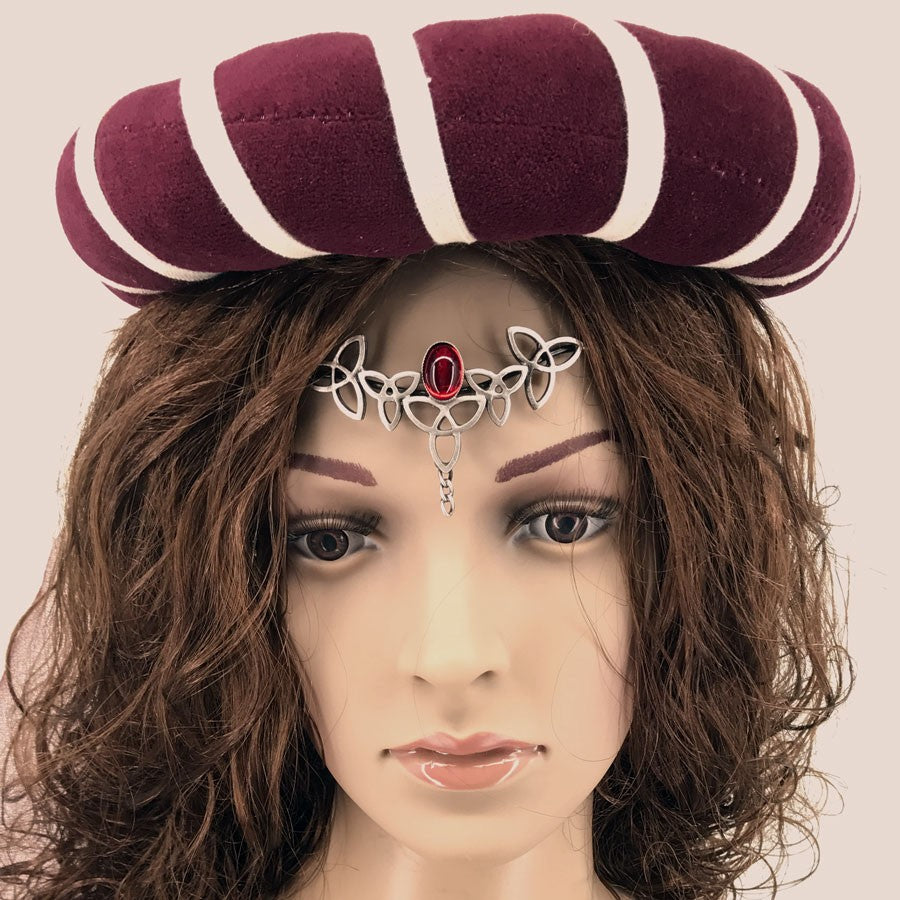 Tiara con perlas de cristal