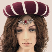 Tiara con perlas de cristal