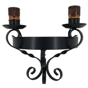 Aplique vela forja, 2 luces