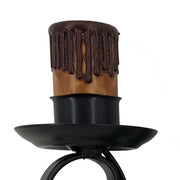 Aplique vela forja, 2 luces