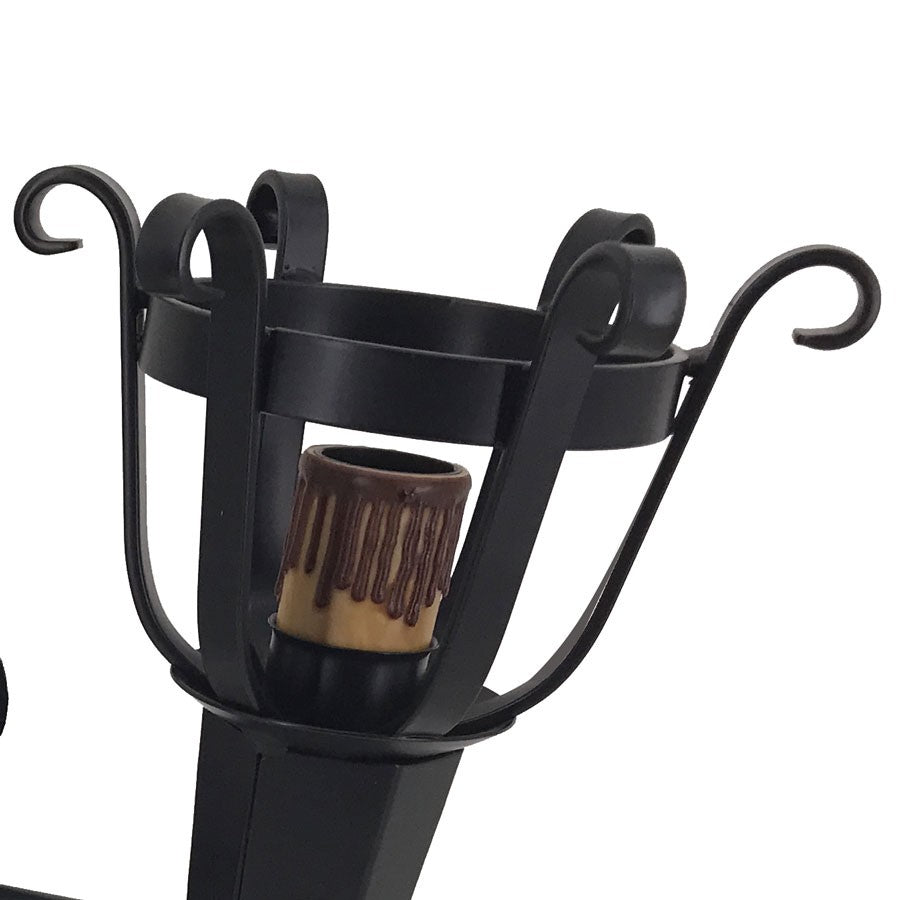 Aplique antorcha forja 2 luces (46x40 cms.)