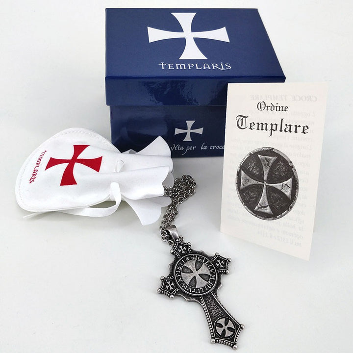 Colgante Cruz Templaria con cadena
