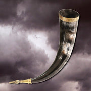 Cuerno vikingo sin agujero, 36 cms.