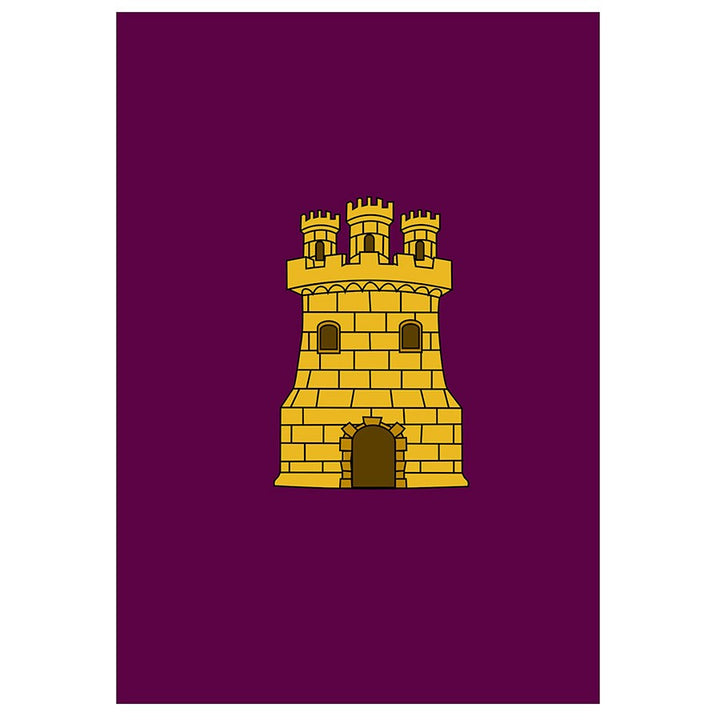 Estandarte Medieval Castillo para exteriores (100x70 cms.)