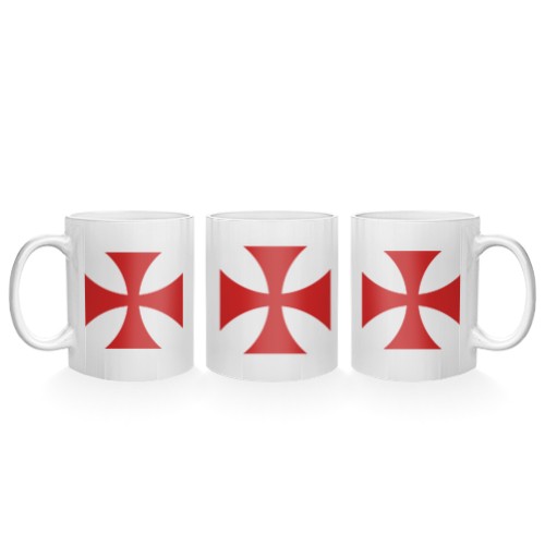 Taza de Cerámica Cruz Templaria