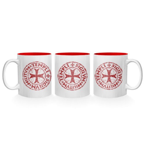 Taza de Cerámica Cruz-Sello Templarios