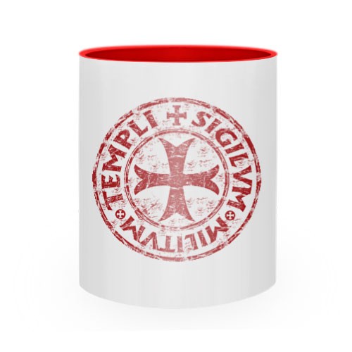 Taza de Cerámica Cruz-Sello Templarios