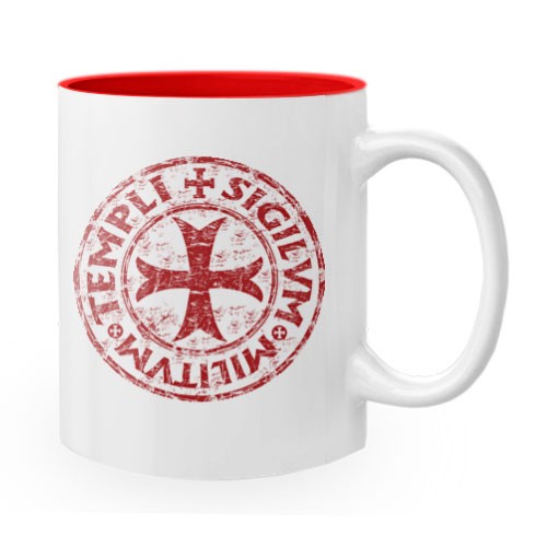 Taza de Cerámica Cruz-Sello Templarios