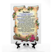 Azulejo personalizado con 1 nombre + soporte