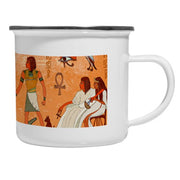 Taza latón esmaltado Vintage Egipcios