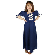 Vestido medieval de verano para niñas