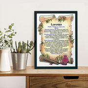 Cuadro Personalizado con tu Nombre (32,5x42,5 cms.)