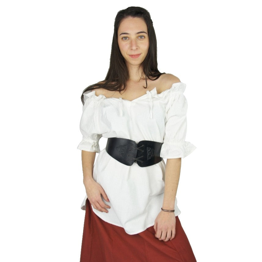 Blusa medieval manga corta
