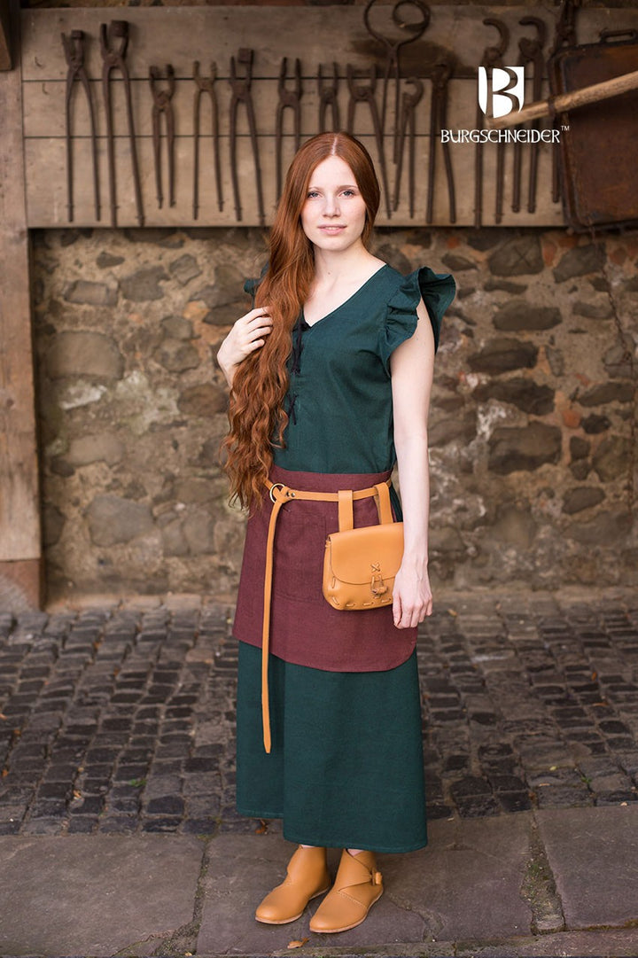 Vestido Medieval Mujer Agga Verde