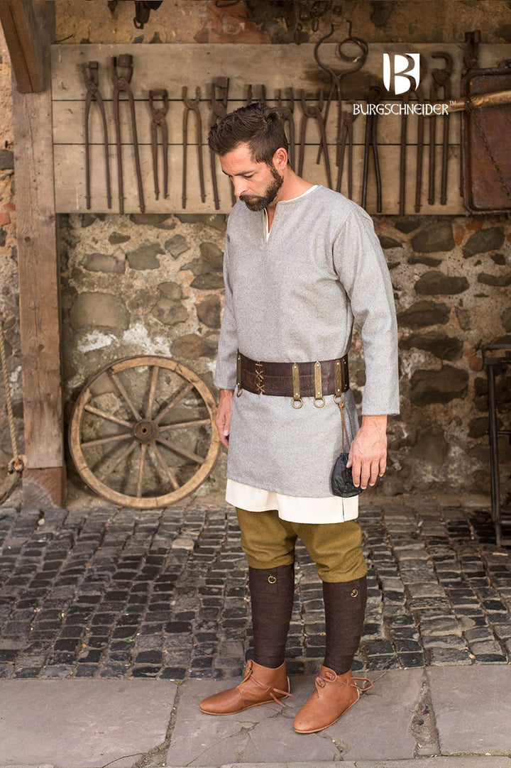 Túnica medieval Lodin, gris