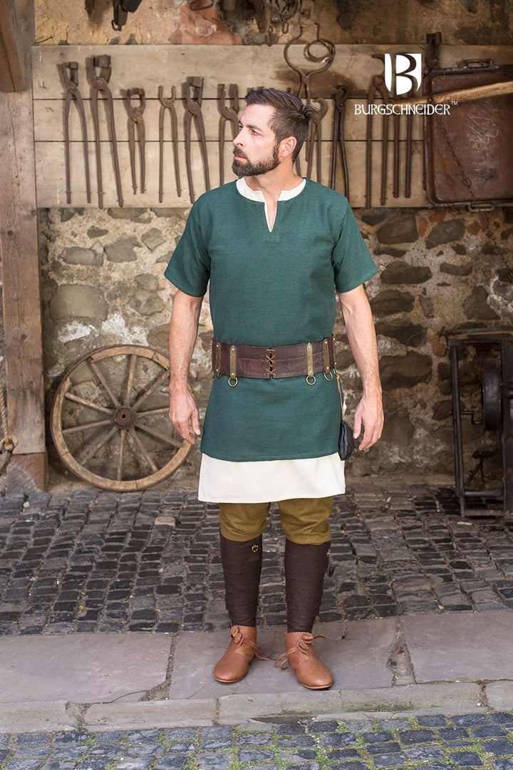 Túnica medieval Aegir, verde