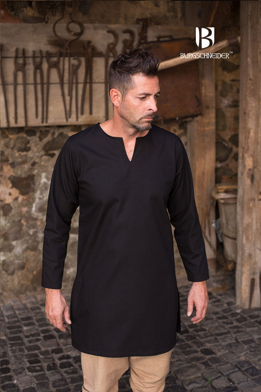 Túnica Medieval Leif, negro