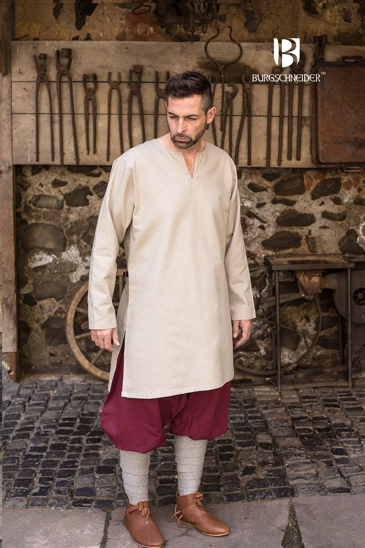 Túnica Medieval Leif, crema