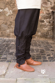 Pantalones medievales Wigbold, negros